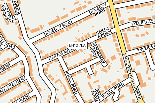 EH12 7LA map - OS OpenMap – Local (Ordnance Survey)