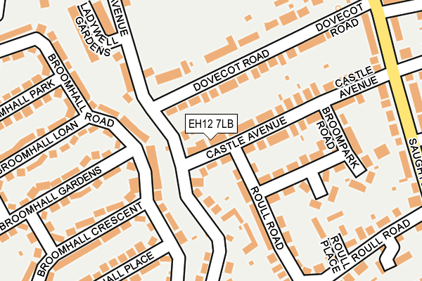 EH12 7LB map - OS OpenMap – Local (Ordnance Survey)