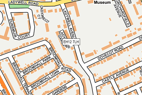 EH12 7LH map - OS OpenMap – Local (Ordnance Survey)