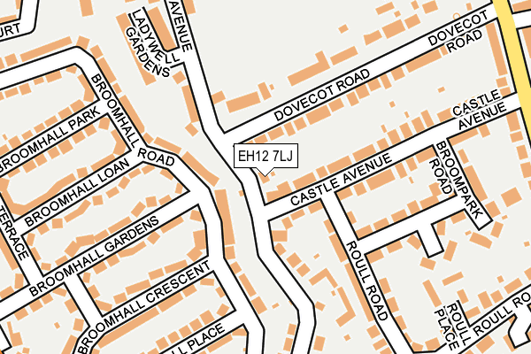 EH12 7LJ map - OS OpenMap – Local (Ordnance Survey)