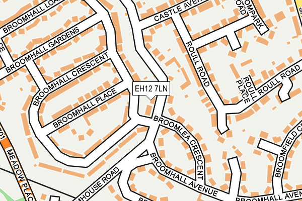 EH12 7LN map - OS OpenMap – Local (Ordnance Survey)