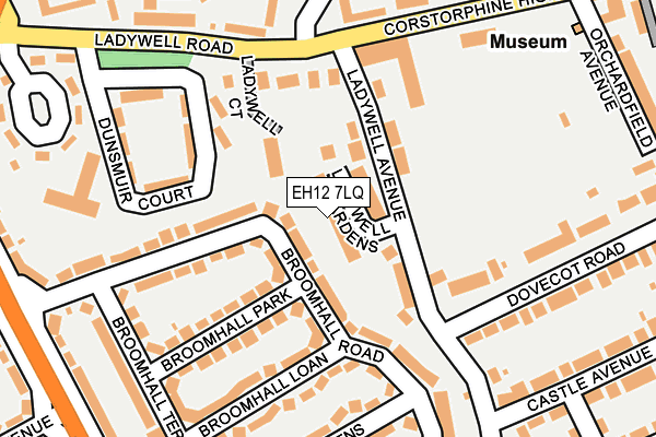 EH12 7LQ map - OS OpenMap – Local (Ordnance Survey)
