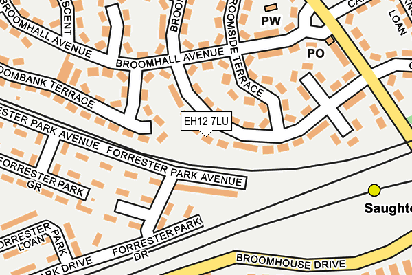 EH12 7LU map - OS OpenMap – Local (Ordnance Survey)