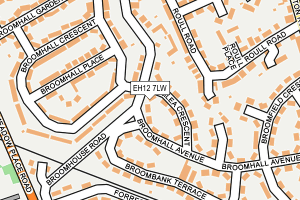 EH12 7LW map - OS OpenMap – Local (Ordnance Survey)