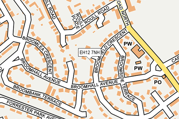 EH12 7NH map - OS OpenMap – Local (Ordnance Survey)