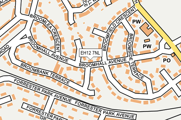 EH12 7NL map - OS OpenMap – Local (Ordnance Survey)