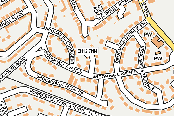 EH12 7NN map - OS OpenMap – Local (Ordnance Survey)