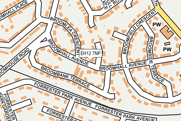 EH12 7NP map - OS OpenMap – Local (Ordnance Survey)