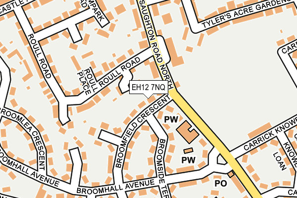 EH12 7NQ map - OS OpenMap – Local (Ordnance Survey)