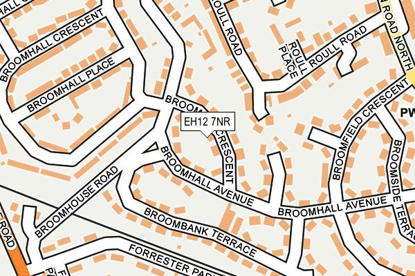 EH12 7NR map - OS OpenMap – Local (Ordnance Survey)