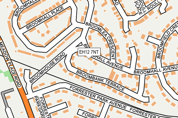 EH12 7NT map - OS OpenMap – Local (Ordnance Survey)