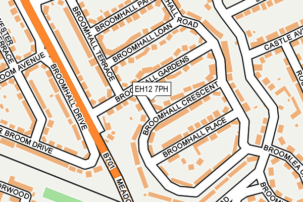 EH12 7PH map - OS OpenMap – Local (Ordnance Survey)