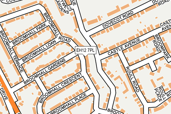 EH12 7PL map - OS OpenMap – Local (Ordnance Survey)