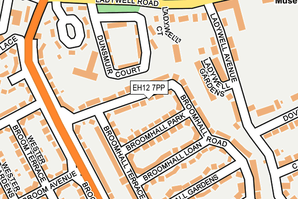 EH12 7PP map - OS OpenMap – Local (Ordnance Survey)