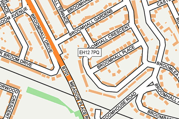 EH12 7PQ map - OS OpenMap – Local (Ordnance Survey)