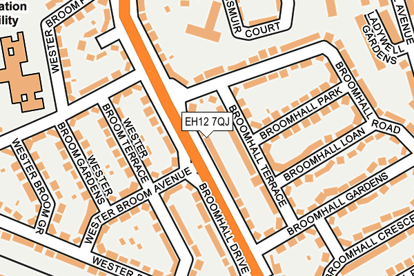 EH12 7QJ map - OS OpenMap – Local (Ordnance Survey)