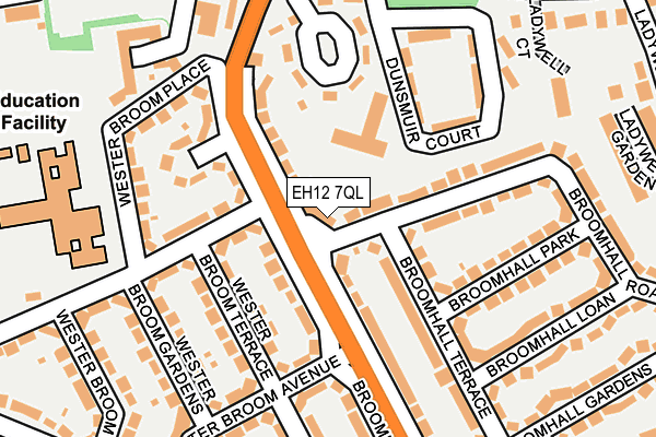 EH12 7QL map - OS OpenMap – Local (Ordnance Survey)