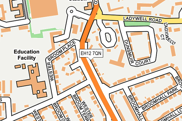 EH12 7QN map - OS OpenMap – Local (Ordnance Survey)