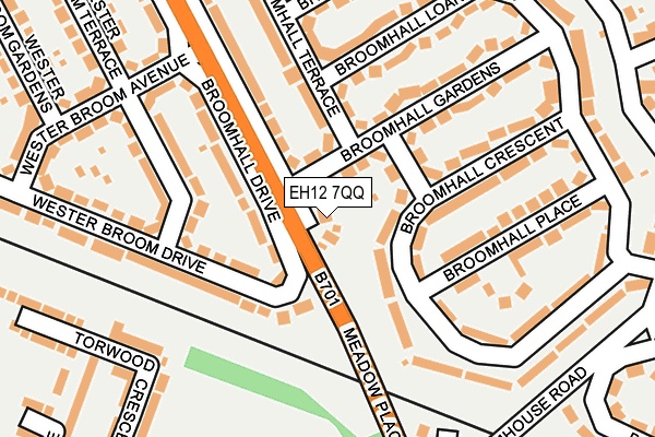 EH12 7QQ map - OS OpenMap – Local (Ordnance Survey)