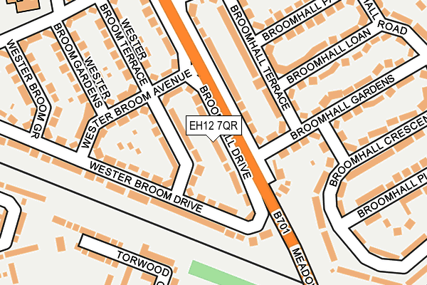 EH12 7QR map - OS OpenMap – Local (Ordnance Survey)