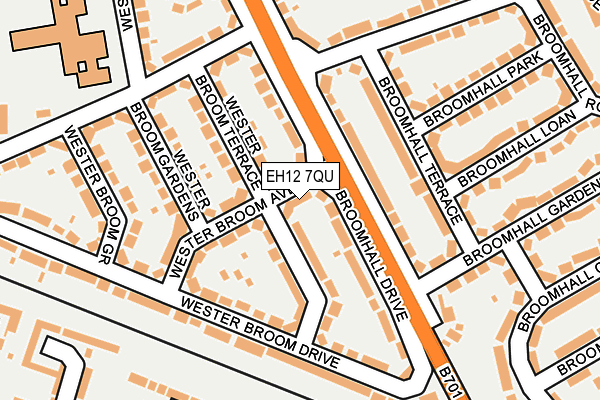 EH12 7QU map - OS OpenMap – Local (Ordnance Survey)