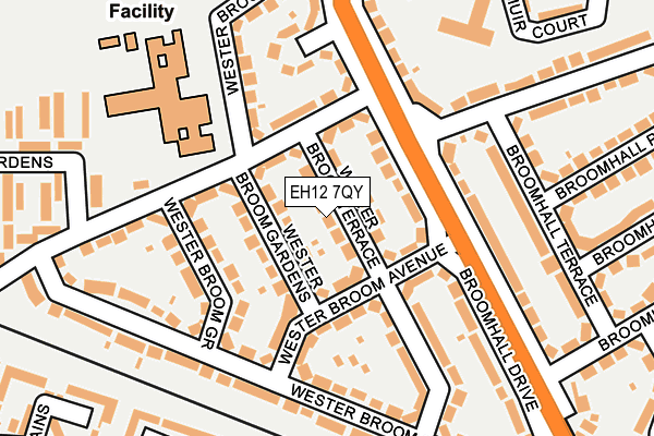 EH12 7QY map - OS OpenMap – Local (Ordnance Survey)