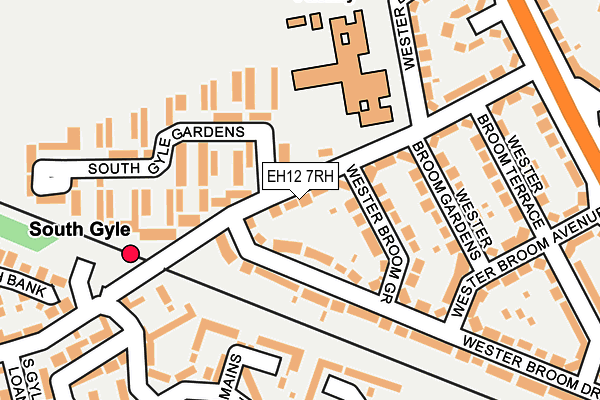 EH12 7RH map - OS OpenMap – Local (Ordnance Survey)