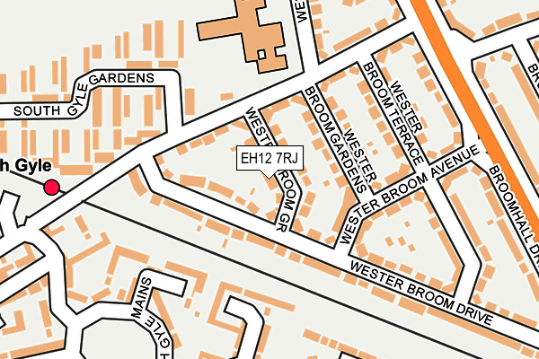 EH12 7RJ map - OS OpenMap – Local (Ordnance Survey)