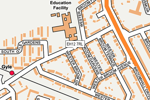 EH12 7RL map - OS OpenMap – Local (Ordnance Survey)