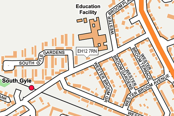 EH12 7RN map - OS OpenMap – Local (Ordnance Survey)