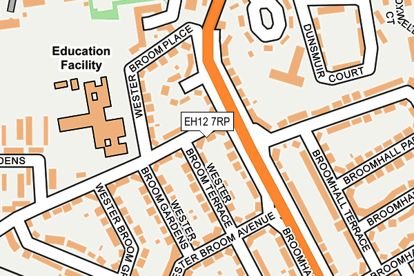 EH12 7RP map - OS OpenMap – Local (Ordnance Survey)