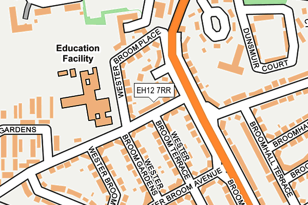 EH12 7RR map - OS OpenMap – Local (Ordnance Survey)