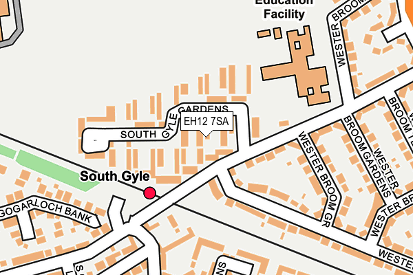 EH12 7SA map - OS OpenMap – Local (Ordnance Survey)