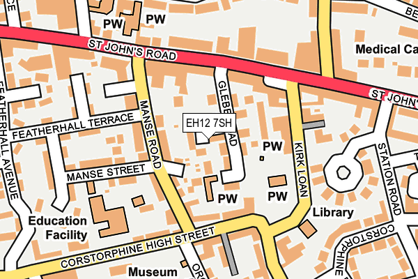 EH12 7SH map - OS OpenMap – Local (Ordnance Survey)