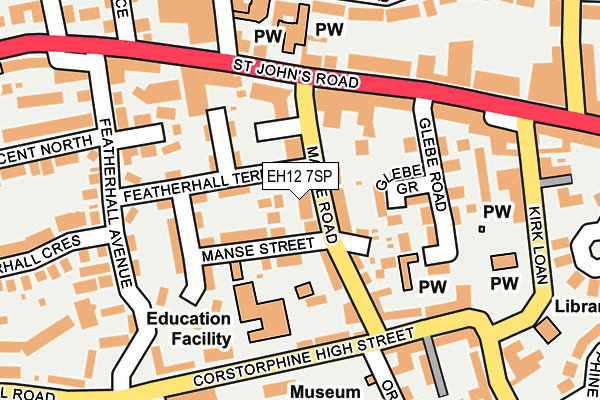 EH12 7SP map - OS OpenMap – Local (Ordnance Survey)