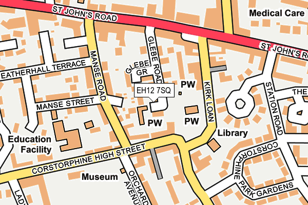 EH12 7SQ map - OS OpenMap – Local (Ordnance Survey)