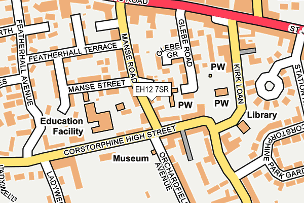 EH12 7SR map - OS OpenMap – Local (Ordnance Survey)