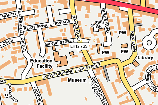 EH12 7SS map - OS OpenMap – Local (Ordnance Survey)