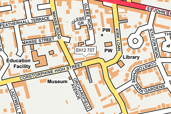 EH12 7ST map - OS OpenMap – Local (Ordnance Survey)