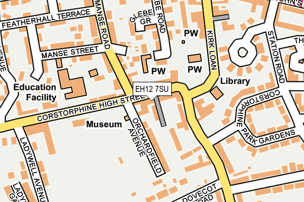 EH12 7SU map - OS OpenMap – Local (Ordnance Survey)