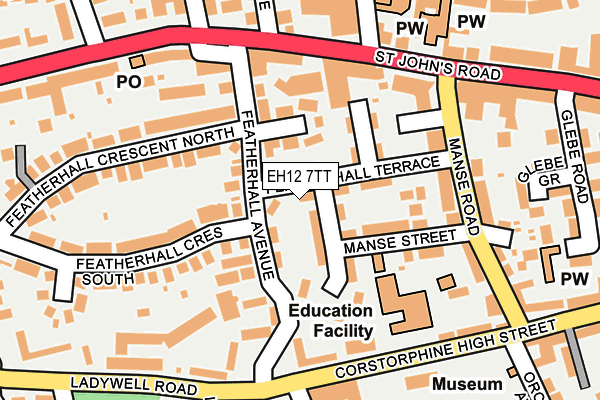 EH12 7TT map - OS OpenMap – Local (Ordnance Survey)