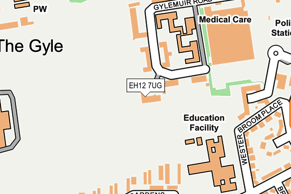 EH12 7UG map - OS OpenMap – Local (Ordnance Survey)