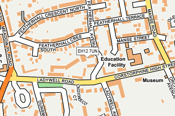 EH12 7UN map - OS OpenMap – Local (Ordnance Survey)