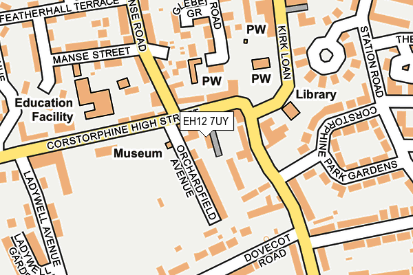 EH12 7UY map - OS OpenMap – Local (Ordnance Survey)