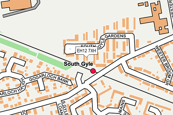 EH12 7XH map - OS OpenMap – Local (Ordnance Survey)