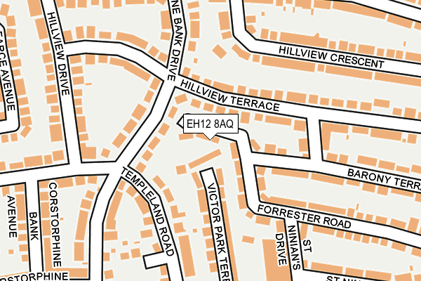 EH12 8AQ map - OS OpenMap – Local (Ordnance Survey)