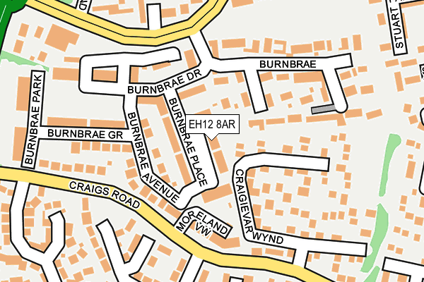 EH12 8AR map - OS OpenMap – Local (Ordnance Survey)