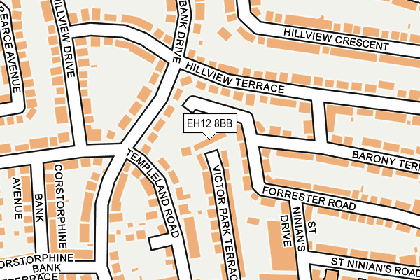 EH12 8BB map - OS OpenMap – Local (Ordnance Survey)