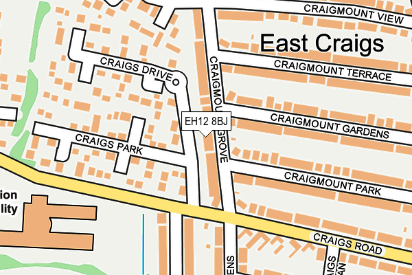 EH12 8BJ map - OS OpenMap – Local (Ordnance Survey)