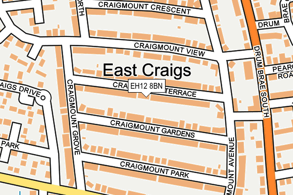 EH12 8BN map - OS OpenMap – Local (Ordnance Survey)